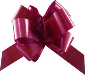 Nœuds de décoration automatiques pour mariage/évènement. Couleur : bordeaux.