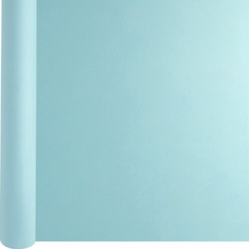Chemin de table intissé prédécoupé rouleau de 24m couleur bleu turquoise