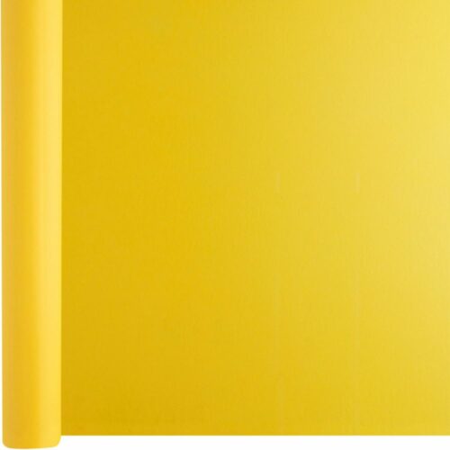 Chemin de table intissé prédécoupé rouleau de 24m couleur jaune citron