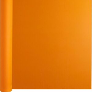 Chemin de table intissé prédécoupé rouleau de 24m couleur mandarine