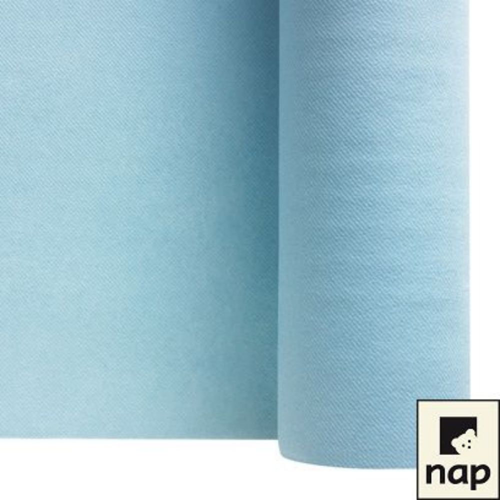 Pack nappe non-tissée bleue + 16 Pince-tables macaron bleus