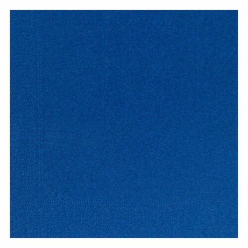 Paquet de 100 serviette en ouate 2 plis, couleur bleu marine