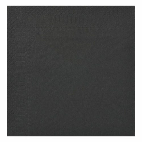 Paquet de 100 serviette en ouate 2 plis, couleur noir ébène