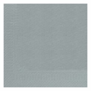 Paquet de 100 serviette en ouate 2 plis, couleur gris béton