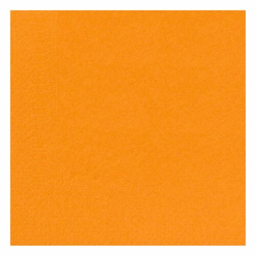 Paquet de 100 serviette en ouate 2 plis, couleur mandarine