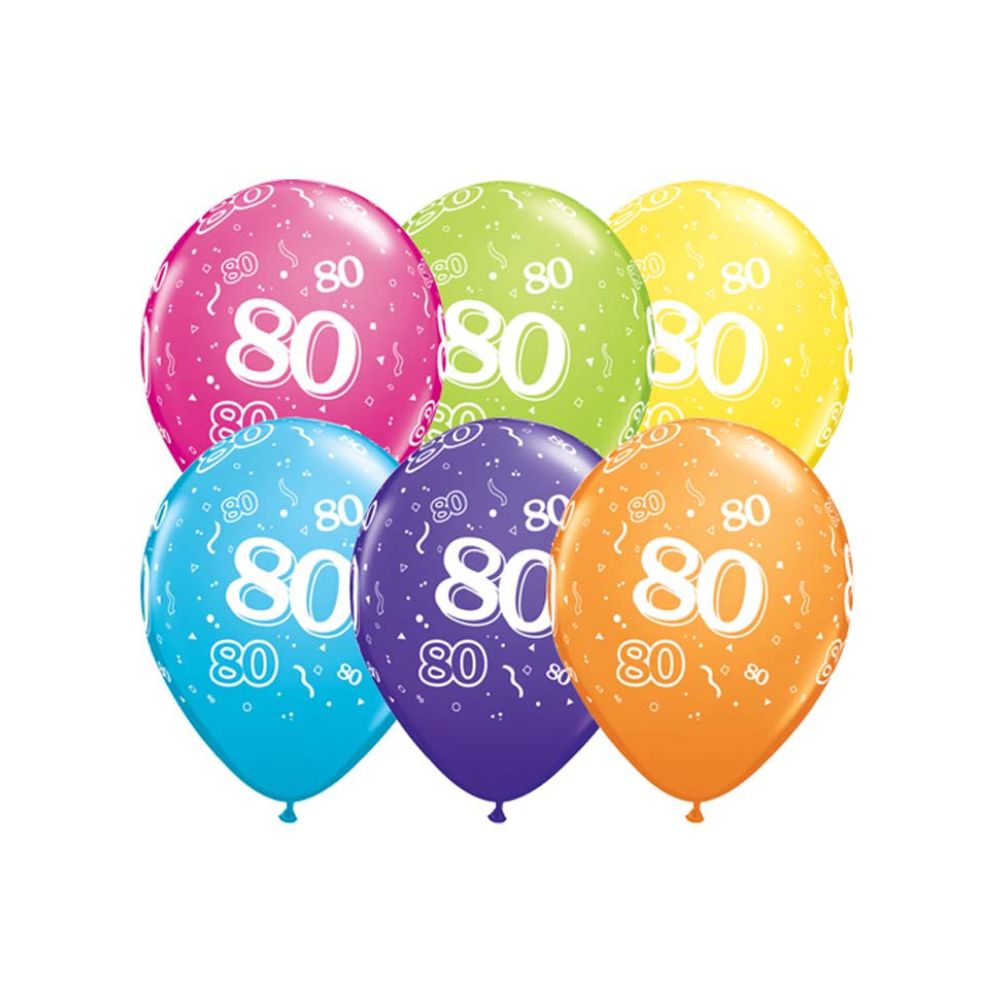 Ballon anniversaire 70 ans, sac de 8 - Achat / Vente