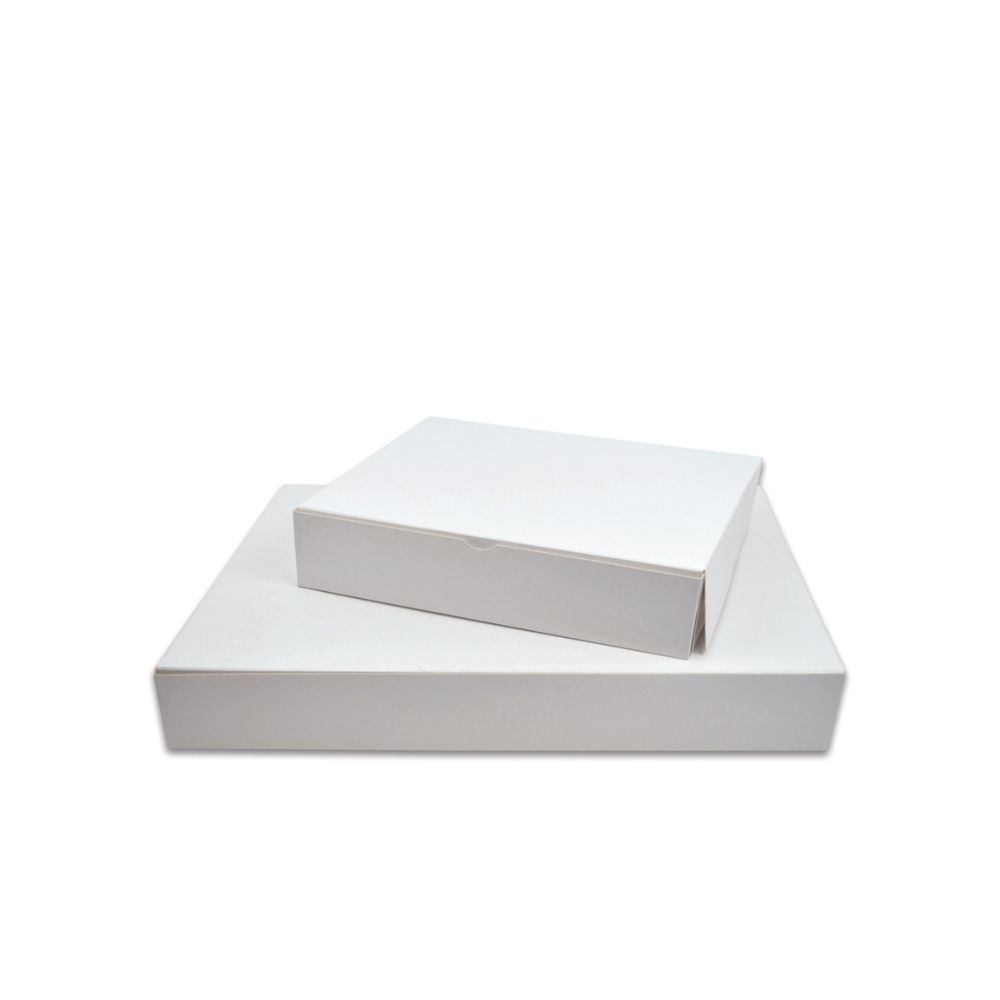 Boite traiteur carton blanc 42x28x6 cm Firplast