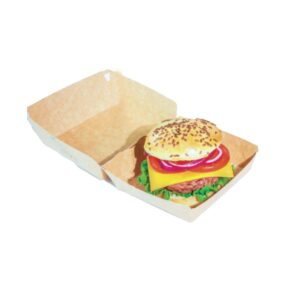 Emballage en carton, boite en carton pour la vente-à-emporte d'hamburger