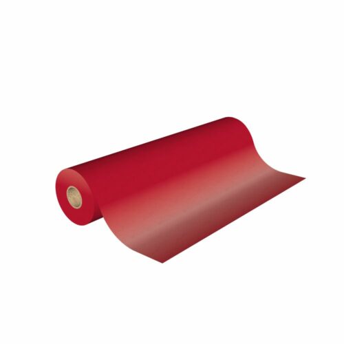 Papier cadeau en kraft couleur rouge uni effet métallique