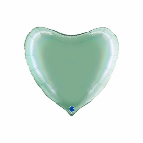 Ballon cœur vert tiffany