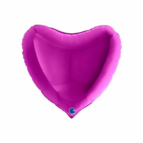Ballon cœur violet