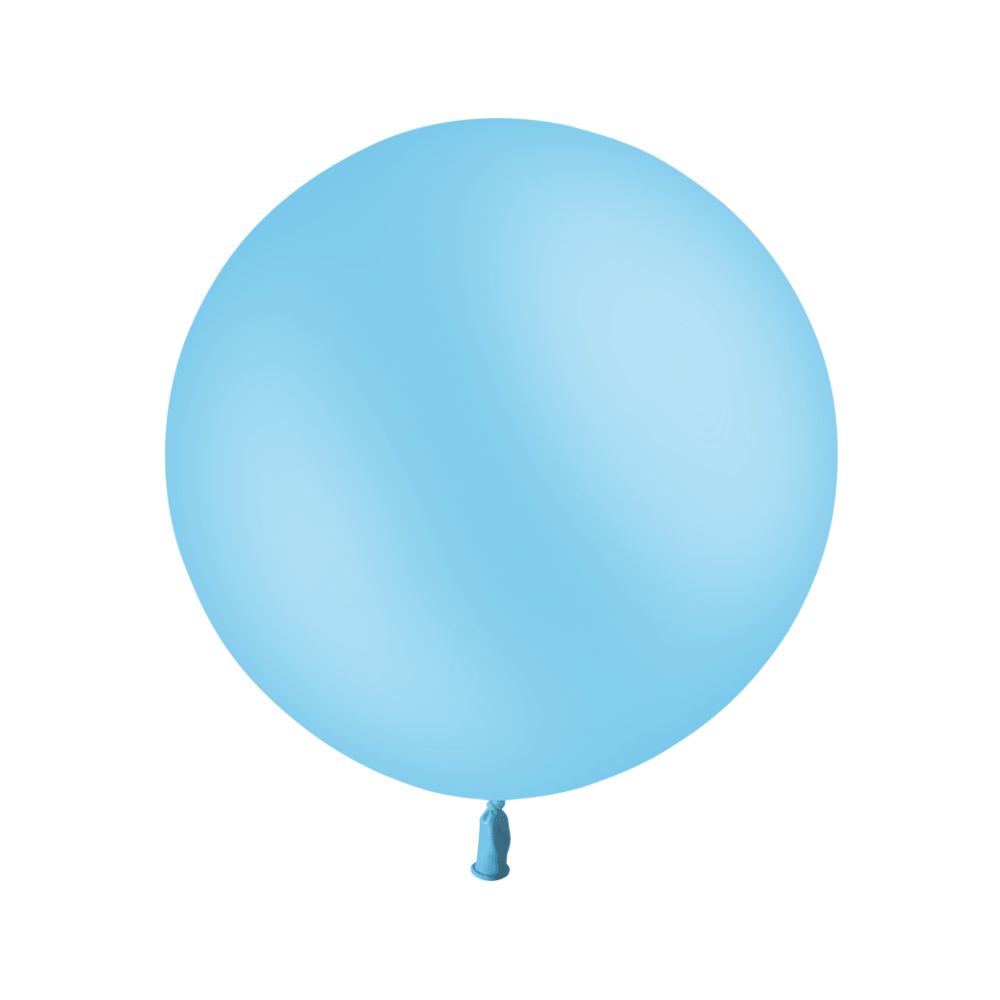 Ballon bleu ciel métal latex