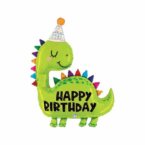 Ballon dinosaure joyeux anniversaire