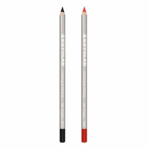 Crayon bois cosmétique rouge et noire