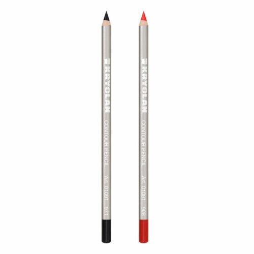 Crayon bois cosmétique rouge et noire