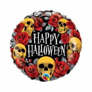 Happy Halloween - Rose et crane en or