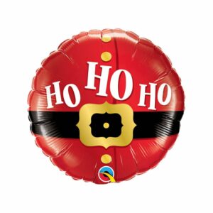 Ballon Rond HO HO HO rouge
