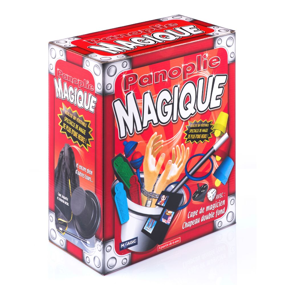 Jeu de société - Kit de magicien - Cape gants et baguette - 20 tours de  magie