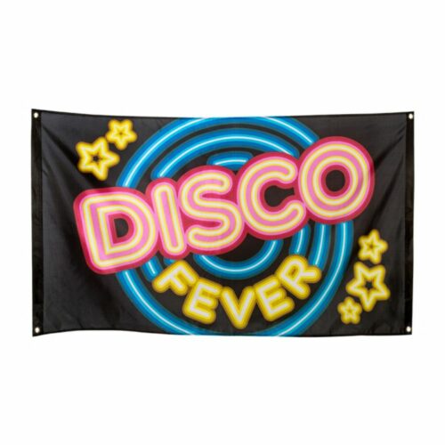 Bannière en tissu décorée Disco Fever