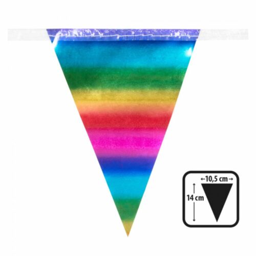 Guirlande Triangle couleur Arc en Ciel - Fanion Arc en Ciel